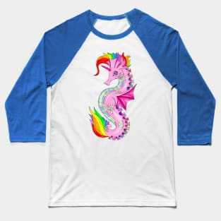 Unicorn Seahorse Baseball T-Shirt